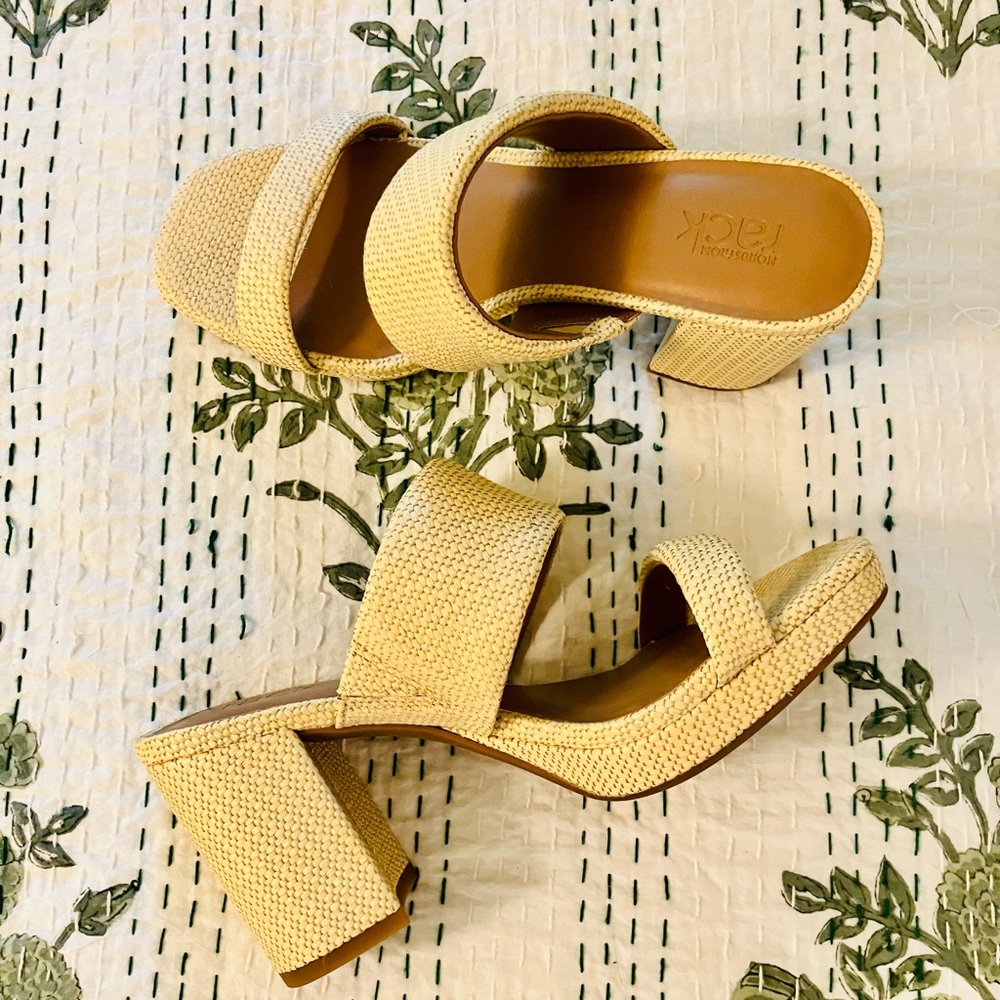 Raffia Platform Sandal